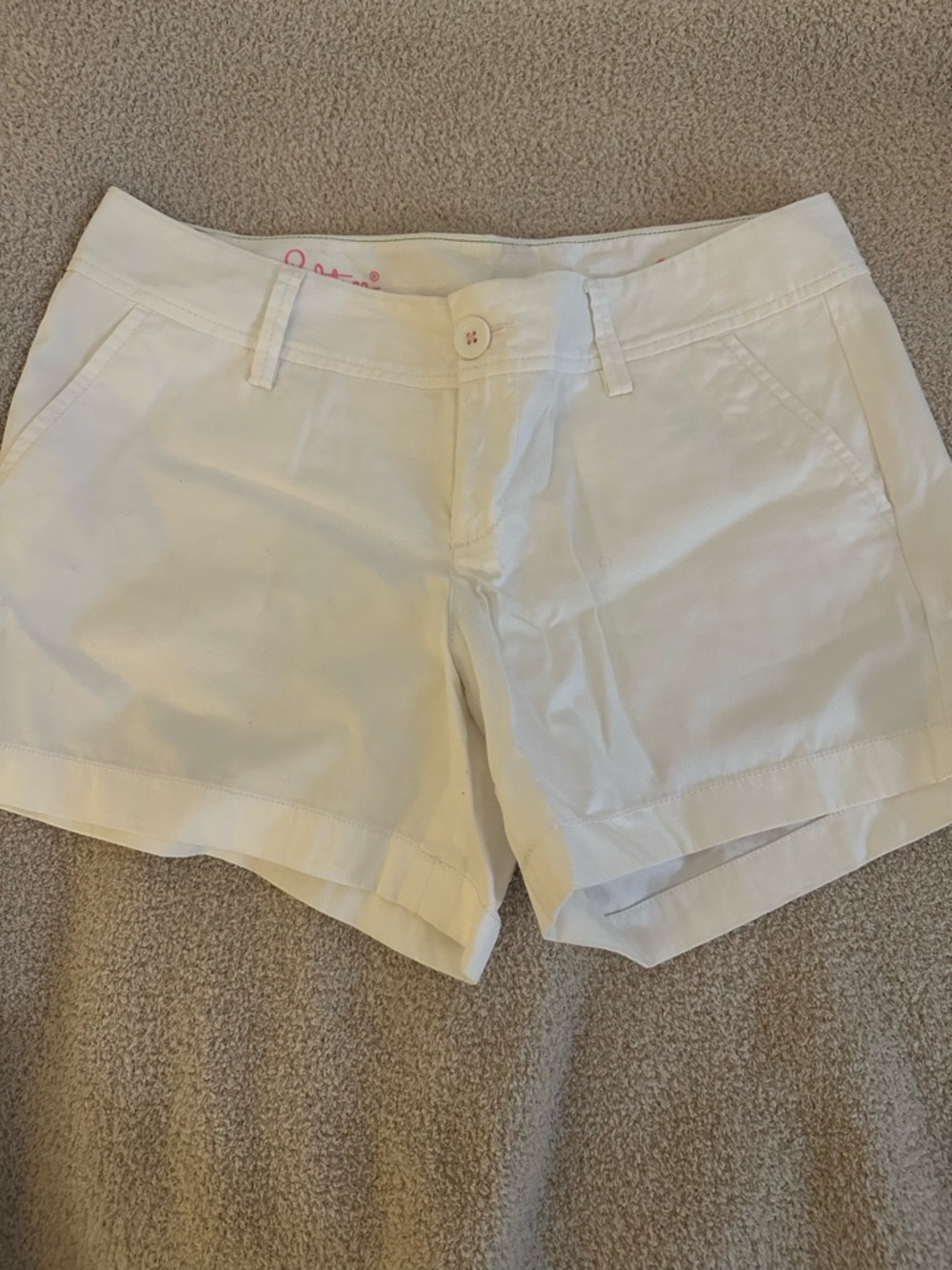 Lilly Pulitzer White Callahan Bermuda Shorts